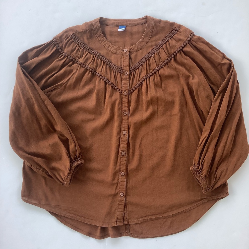 Old Navy Brown Boho Top
